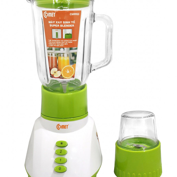Máy xay sinh tố cối thủy tinh Comet CM9953 - Hàng chính hãng