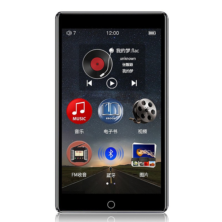 Máy nghe nhạc ipod Mp3 Mp4 Ruizu H1 8GB Màn Hình full Cảm ứng Bluetooth 5.0 Kỹ Thuật Số - Hàng Chính Hãng