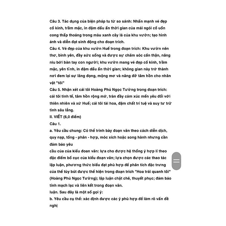 Hướng Dẫn Làm Bài Thi Tốt Nghiệp THPT Môn Ngữ Văn - Ảnh 7