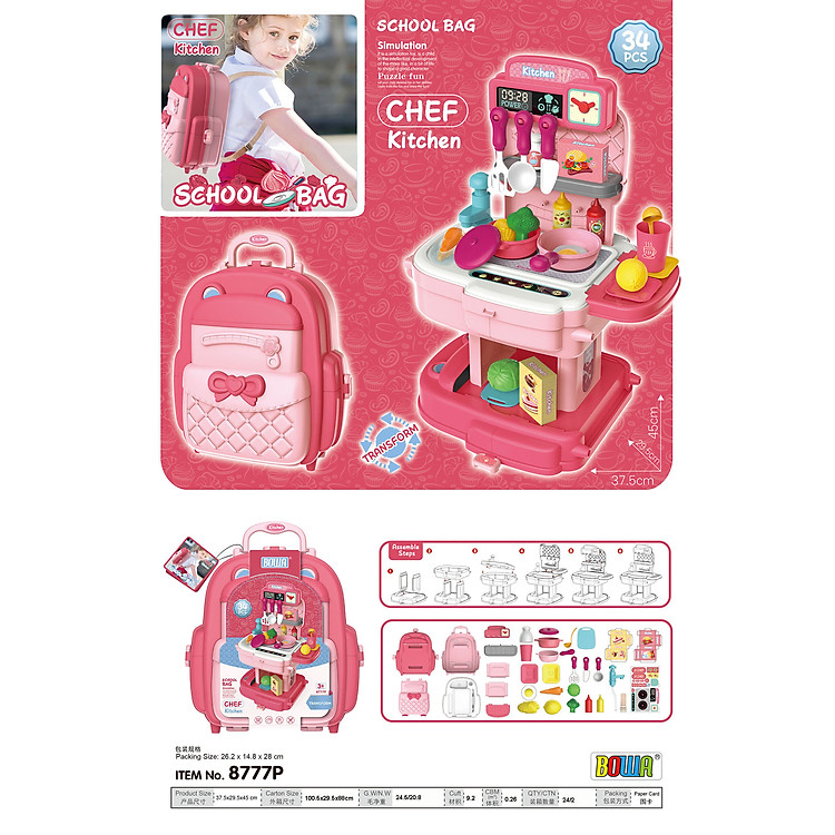 Đồ Chơi Nhà Bếp 34 Chi Tiết BOWA Chính hãng Giá tốt - Hình ảnh 5
