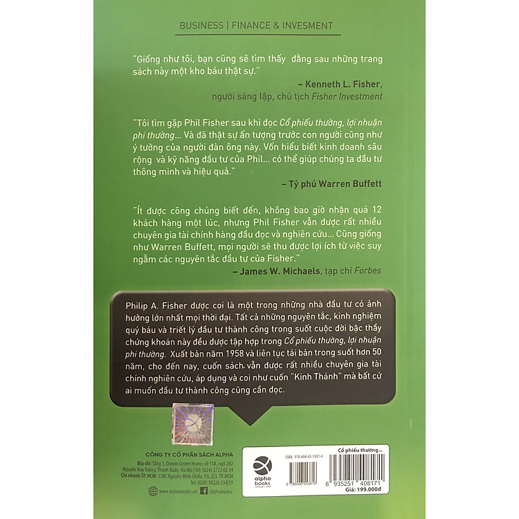 Cổ Phiếu Thường, Lợi Nhuận Phi Thường - Ảnh 3