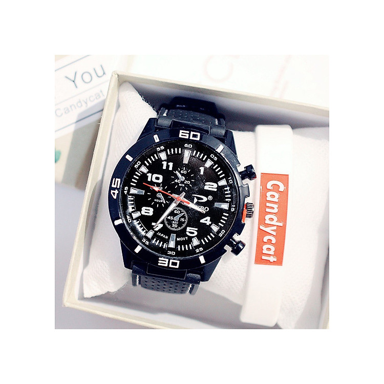 Đồng hồ nam nữ thể thao thời trang dây cao su mềm đẹp cao cấp DH82