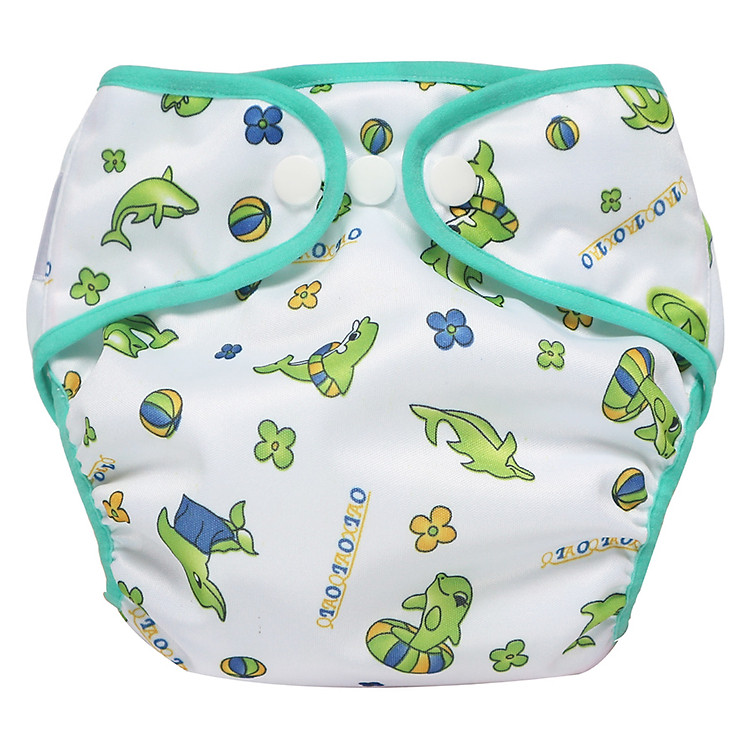 Tã vải Sơ sinh BabyCute size SS (2-5kg) (Vỏ + Lót) - Họa tiết bé trai