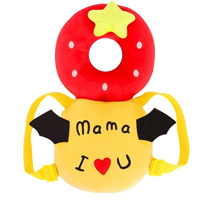 Gối đỡ đầu và lưng an toàn cho bé tập đi Dâu tây