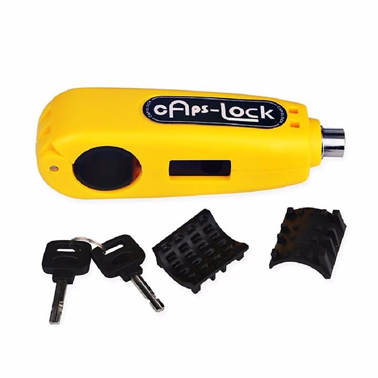 Ổ khóa chống trộm cho xe máy Caps lock/Grip lock - khóa ga kết hợp tay phanh ( màu ngẫu nhiên )