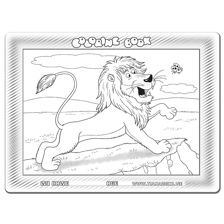 Xếp hình Sư tử 30 Mảnh + Tranh tô Chính hãng Tiết kiệm - Hình ảnh 2