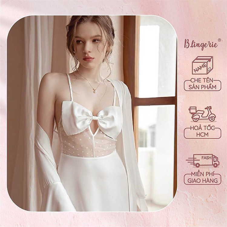 Váy Ngủ Thiết kế Lưới Gợi Cảm (Không kèm áo choàng) - B.Lingerie