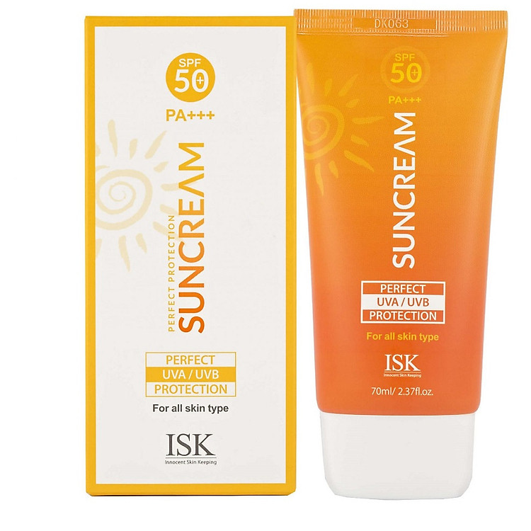Kem chống nắng kiềm dầu ISK PERFECT PROTECTION SUN CREAM SPF 50+/PA+++ Hàn quốc 70ml