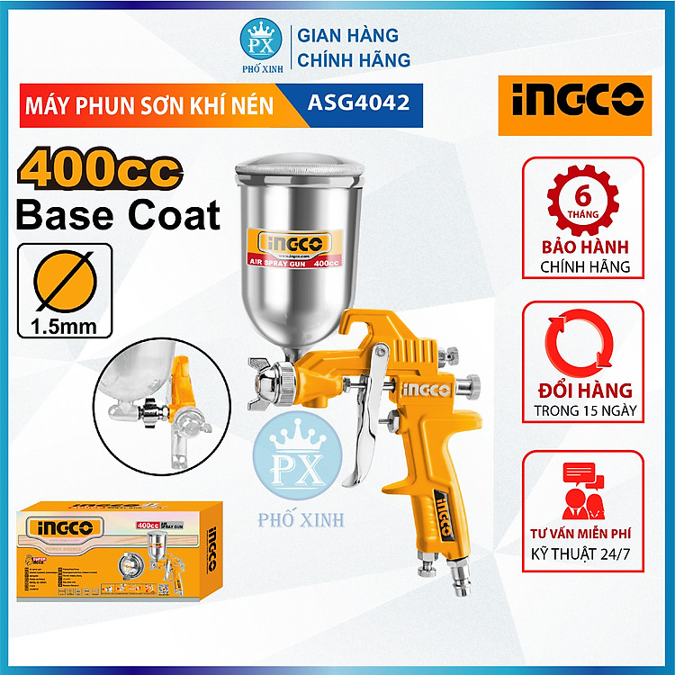 Máy phun sơn khí nén INGCO ASG1061, ASG3102, ASG4042
