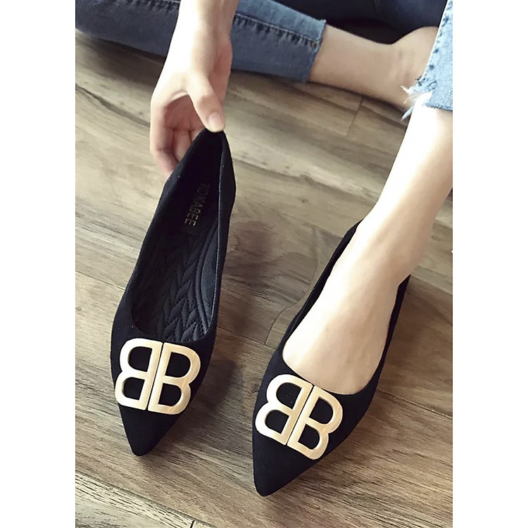 Giày Búp Bê Nữ Mũi Nhọn Tag B