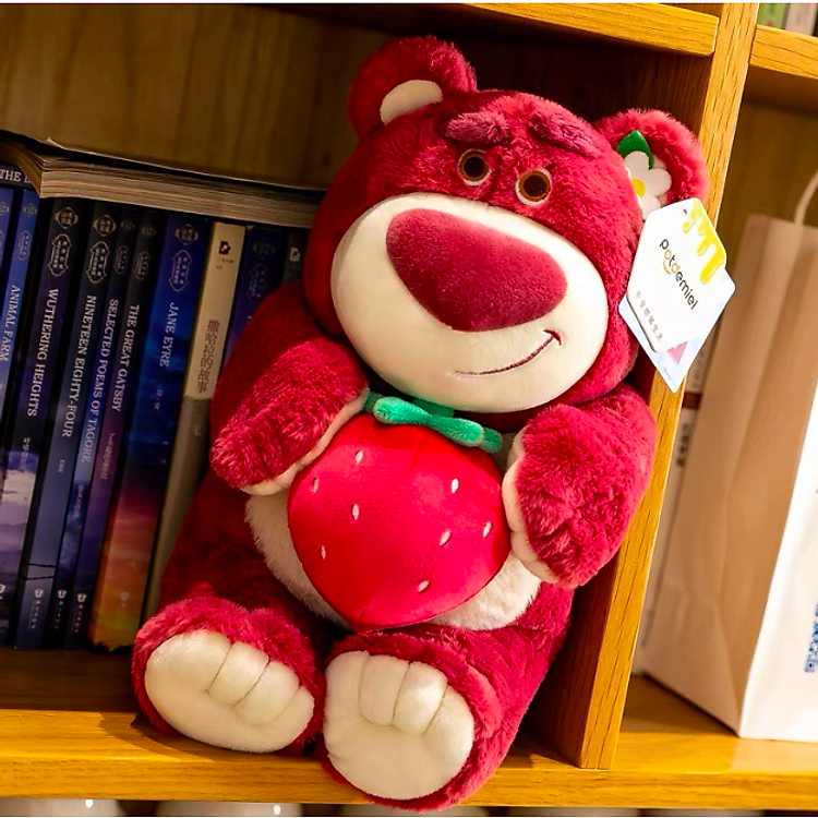 Gấu nhồi bông Lotso ôm trái dâu Chính hãng Giá tốt - Hình ảnh 3