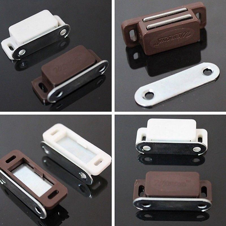 Bich 4 cái Thanh Nam Châm Hút Giữ Cửa , NAM CHÂM CỬA , HUT CƯA TỦ , KHOA HÚT CUA