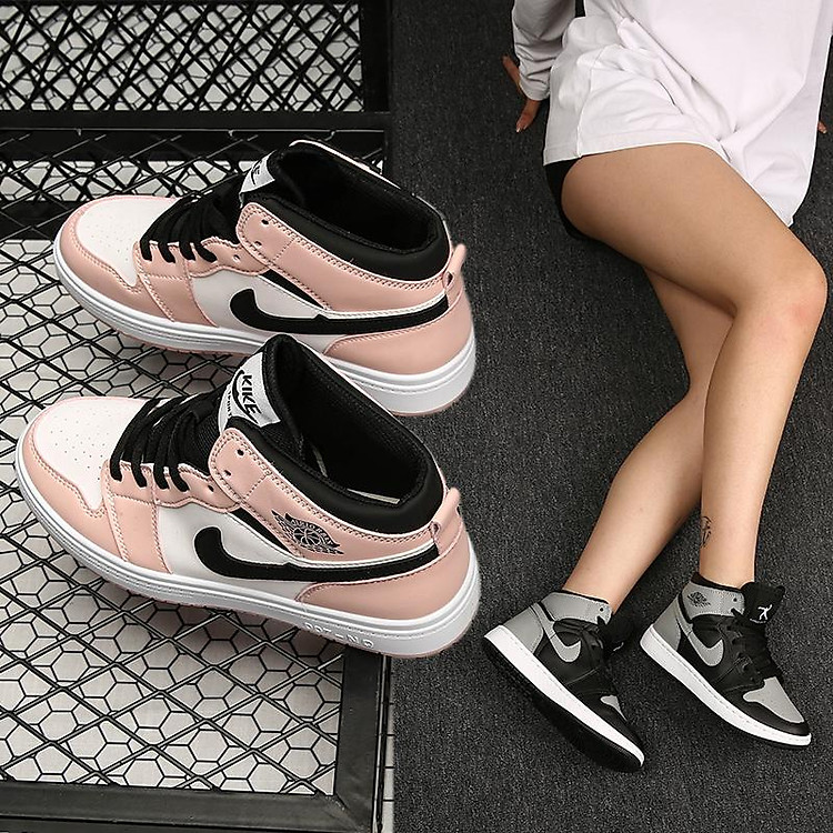 Giày nữ aj Air Force No. 1 macaron bột hoa anh đào giày nữ cao cấp aj1 giày thể thao thường ngày giày thể thao nữ