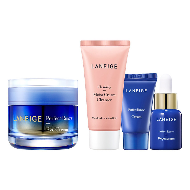 Kem Dưỡng Ngăn Ngừa Lão Hóa Vùng Mắt Laneige Perfect Renew Eye Cream (20ml) Tặng Bộ Chăm Sóc Da 3 Món