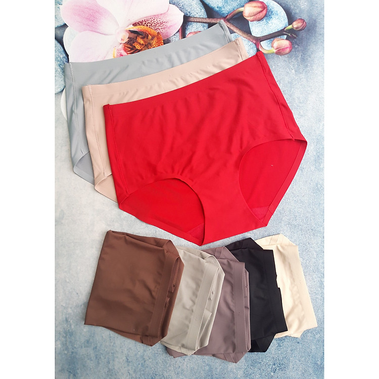 Set 3 Quần Lót Su Đúc Cạp Cao Ôm Bụng SH628 - Hàng Cao Cấp, Chất Xịn – Giao Nhiều Màu Ngẫu Nhiên – Tặng 10 dây cột tóc