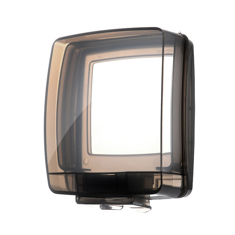 Hộp/ chụp ổ điện bảo vệ em bé khi đang sử dụng điện, có khoá chốt an toàn, chống nước TNMB0021 (10,8 x 13,5 x 5,1cm