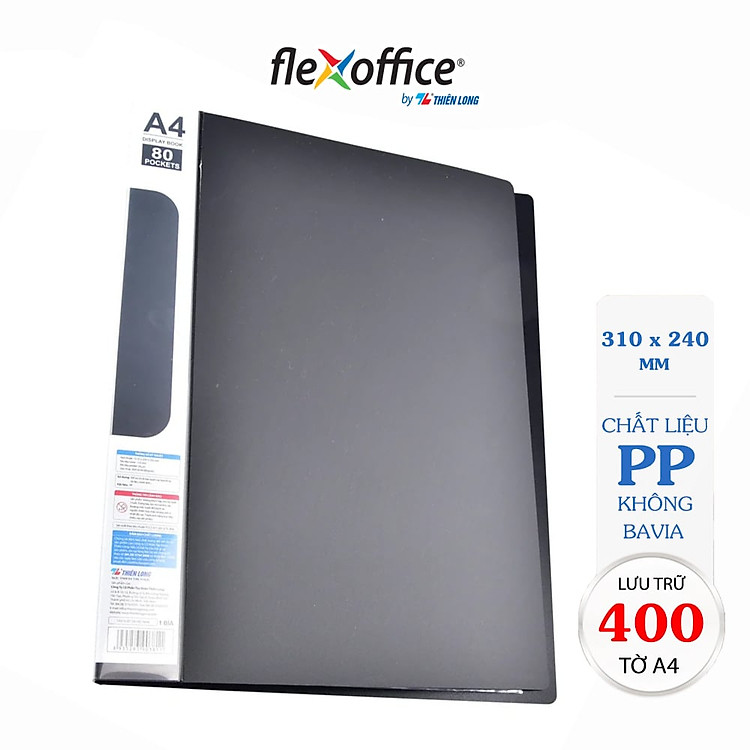 Bìa Đựng Hồ Sơ Thiên Long Flexoffice FO-DB010 (80 lá)