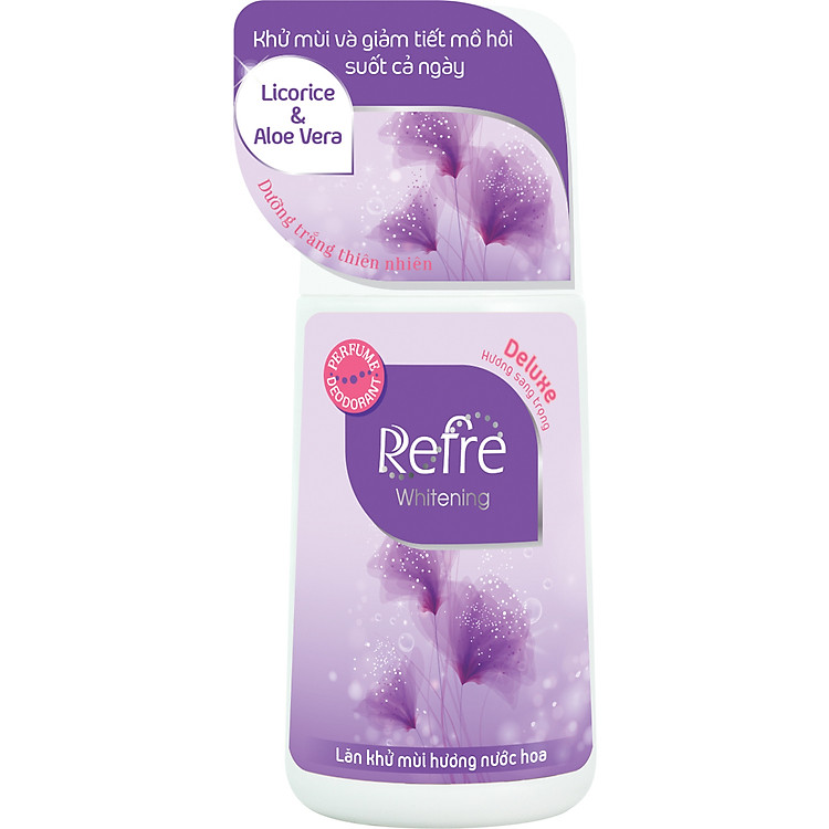 Lăn Khử Mùi Dưỡng Trắng Hương Nước Hoa Refre Whitening - Deluxe (40ml) + Tặng móc gỗ dán tường xinh xắn