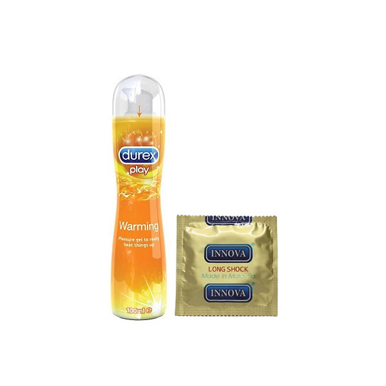 Gel bôi trơn Durex Play Warming 100ml / chai + Tặng bao cao su INNOVA Siêu gai