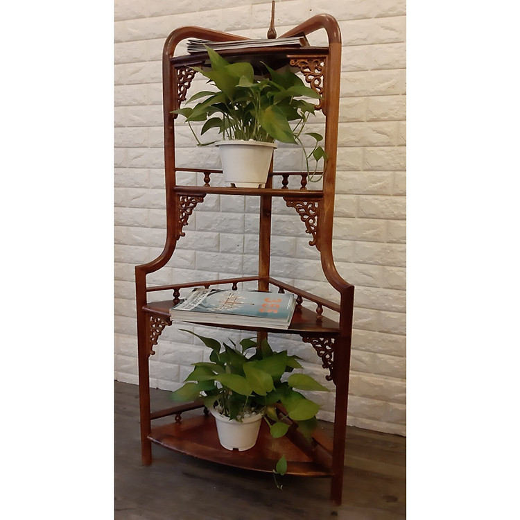 Kệ góc gỗ hương