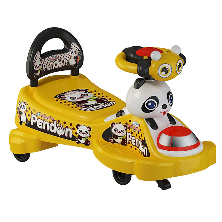 Xe Lắc Nhựa Chợ Lớn Con Gấu Penda (Không Nhạc) - M1330A-X3B - Giao màu ngẫu nhiên