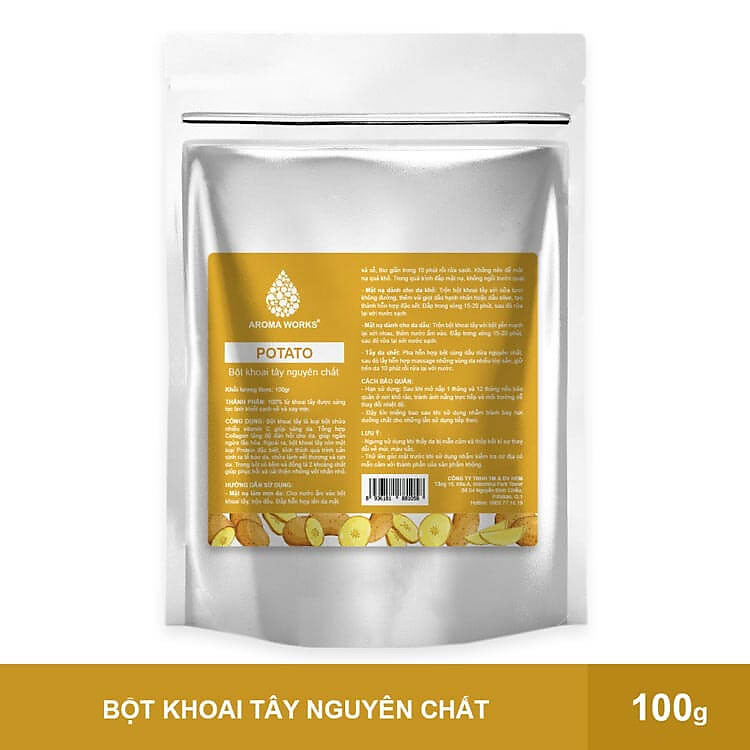 Bột Khoai Tây Nguyên Chất Aroma Works Potato Powder 100g