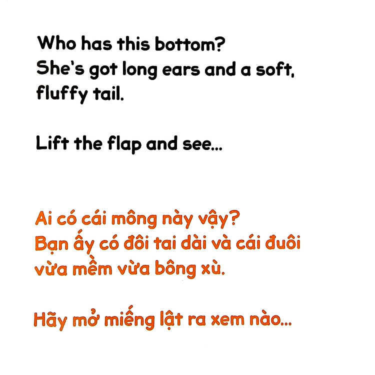 Lật Tương Tác Song Ngữ 0-3 Tuổi - Mông Ai Đây? - Ảnh 6