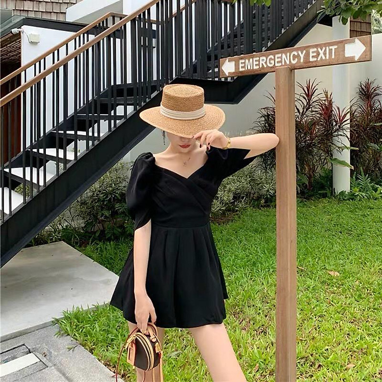 Jumpsuit trễ vai đi biển, du lịch FULL SIZE