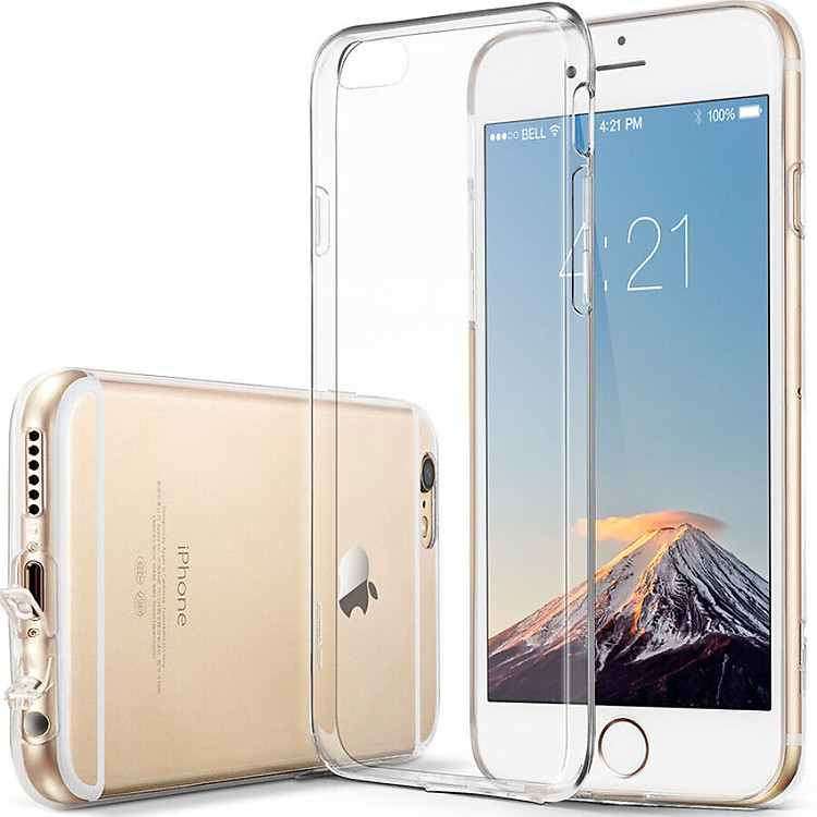 Ốp Điện Thoại Mềm Bằng Silicone Trong Suốt Cho iPhone 6Plus Wei Ji