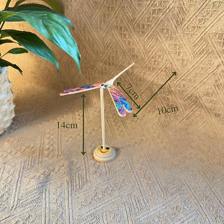 Chuồn chuồn tre ONGTRE cân bằng để bàn decor (loại dày)