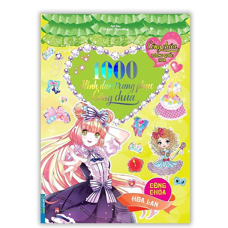 1000 Hình Dán Trang Phục Công Chúa – Công Chúa Hoa Lan