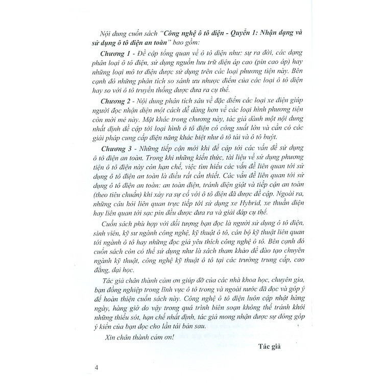 Công Nghệ Ô Tô Điện - Quyển 1: Nhận Diện Và Sử Dụng Ô Tô Điện An Toàn - Ảnh 5
