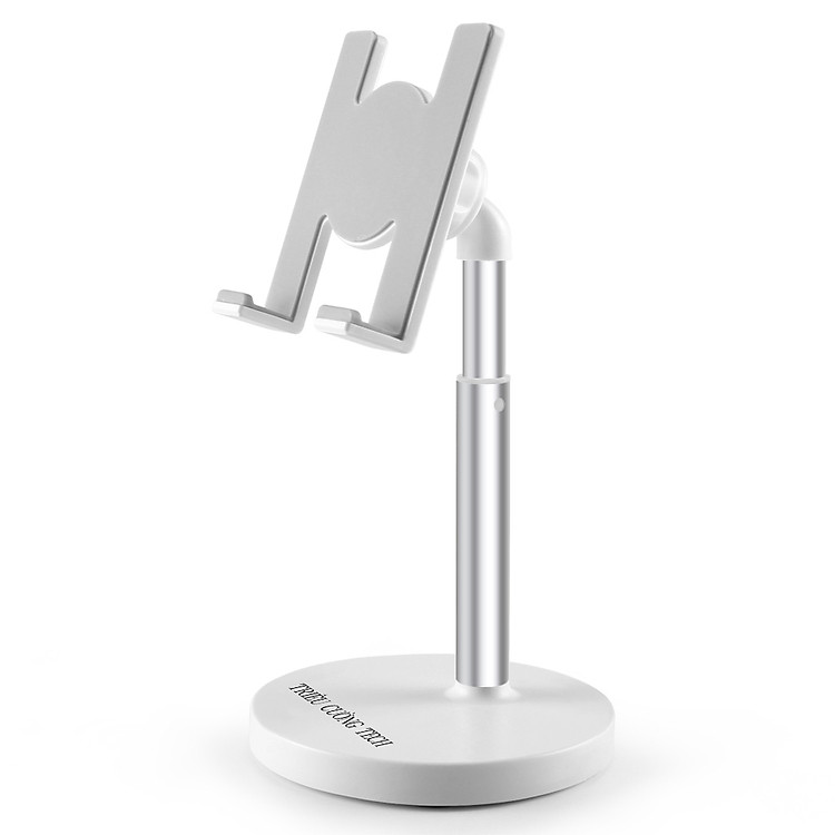 Giá Đỡ Để Bàn Điện Thoại Máy Tính Bảng Ipad Hợp Kim Nhôm ABS Cao Cấp Nâng Hạ - Xoay Tròn - Điều Chỉnh Góc Độ - KT 9.5x9.5x20 Cm - Hàng Chính Hãng