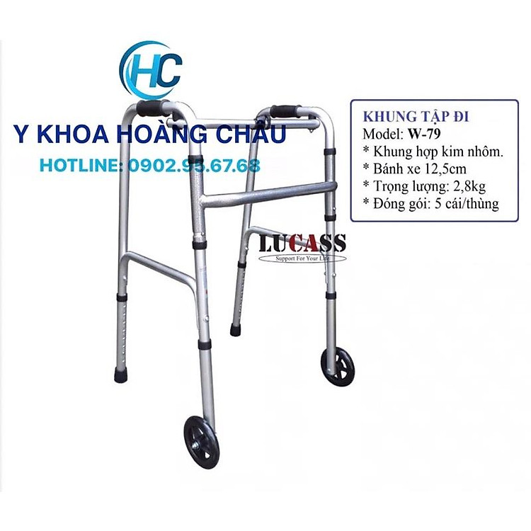Khung Tập Đi Lucass W-79( W79 ) (Có Thể Tăng Giảm Chiều Cao) (Tiêu chuẩn Mỹ)