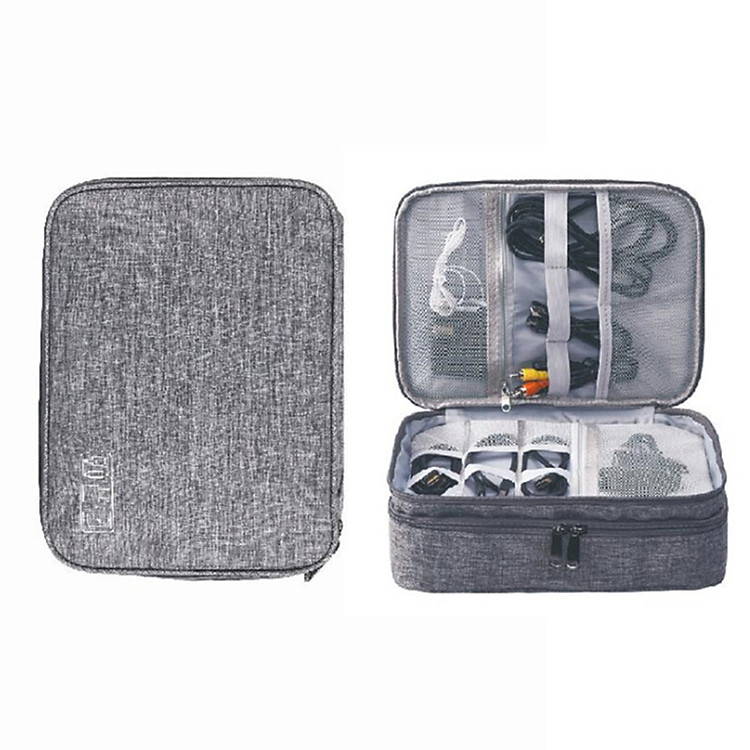 Túi Đựng Phụ Kiện 2 Ngăn Lớn Cải Tiến Nhiều Ngăn Chống Nước, Chống Sốc – Túi Đựng Phụ Kiện Điện Thoại Chính Hãng Amalife