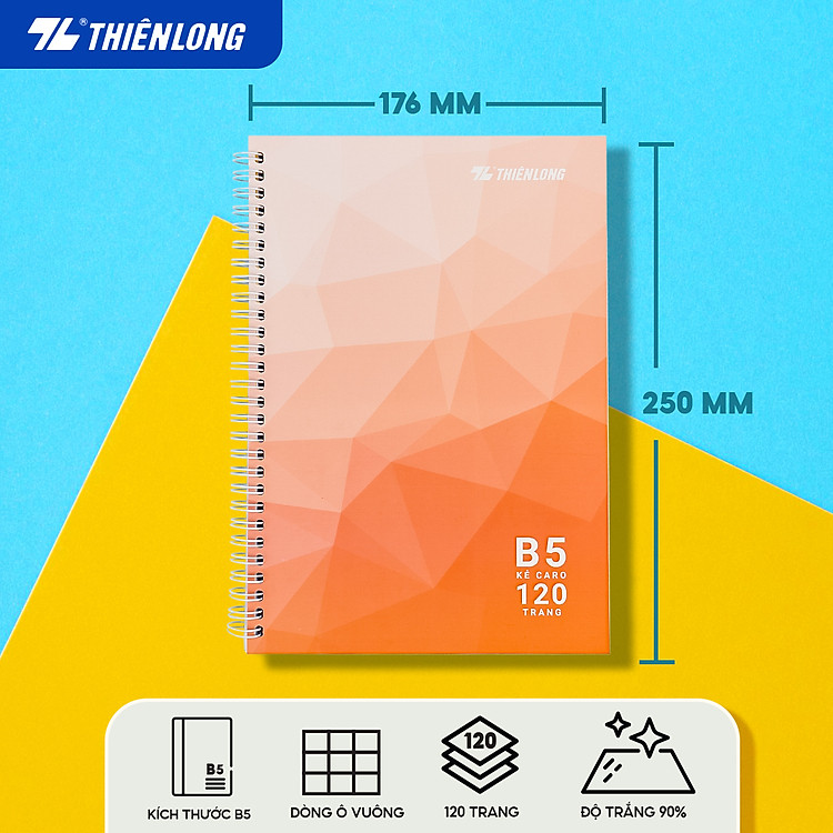 Sổ lò xo B5 Thiên Long MB-018 (màu ngẫu nhiên) - Ảnh 5