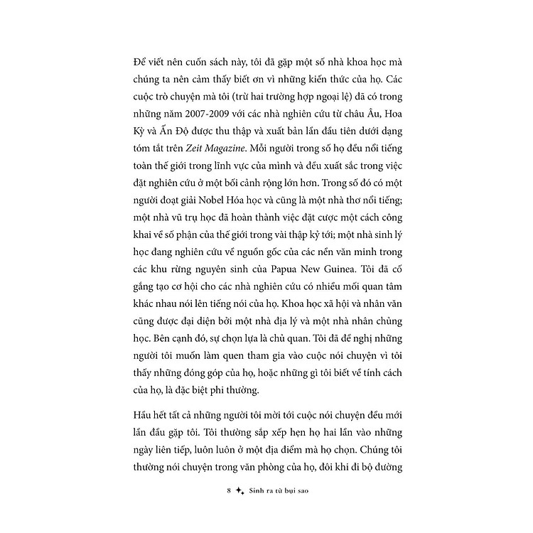 Sinh Ra Từ Bụi Sao - Định Hình Thế Giới Và Bản Thân Qua Cuộc Đối Thoại Với Các Nhà Khoa Học - Ảnh 6