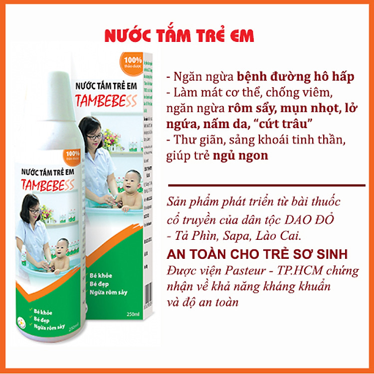 Tham Khảo tại ConCung: Nước tắm thảo dược trẻ em TAMBEBESS , nhận ngay nhiều Ưu đãi