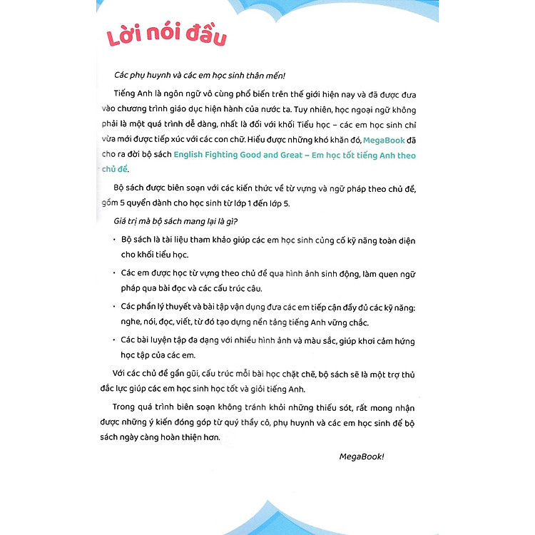English Fighting Good And Great - Em Học Tốt Tiếng Anh Theo Chủ Đề 5 - Ảnh 2