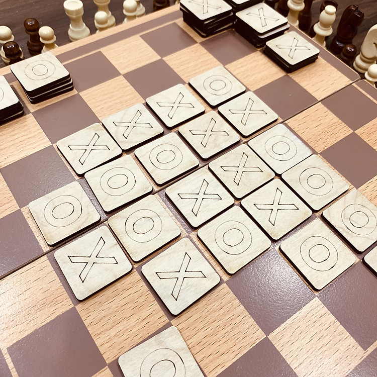 Bộ Đồ Chơi Cờ Caro và Cờ Vua Chính hãng Tiết kiệm - Hình ảnh 5