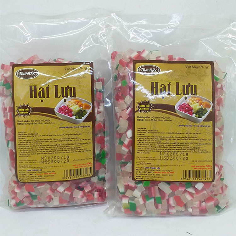 Combo 2 gói Bột báng (Hạt lựu) G500g (490g)/10
