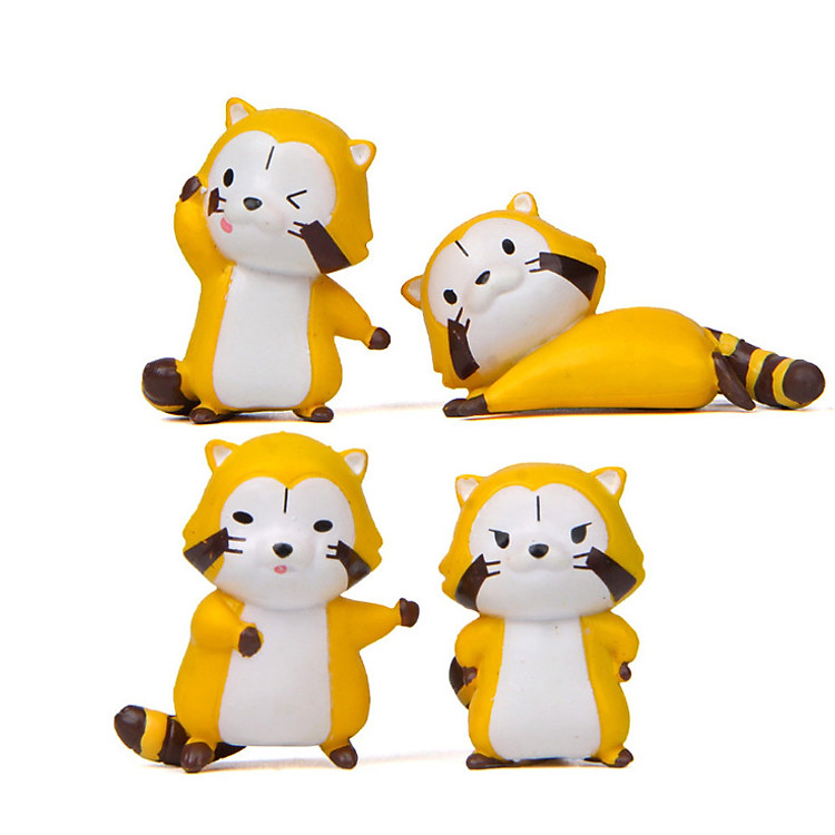 Combo 04 mô hình gấu mèo nhí nhảnh ngộ nghĩnh