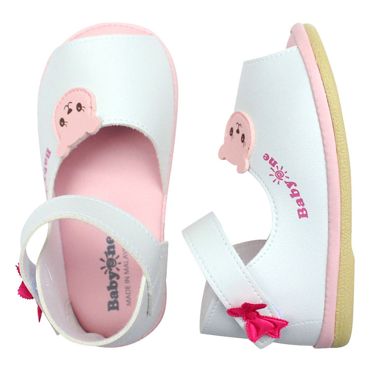 Giày Sandal Bé Gái BabyOne Hello B&B SS0812 - Trắng