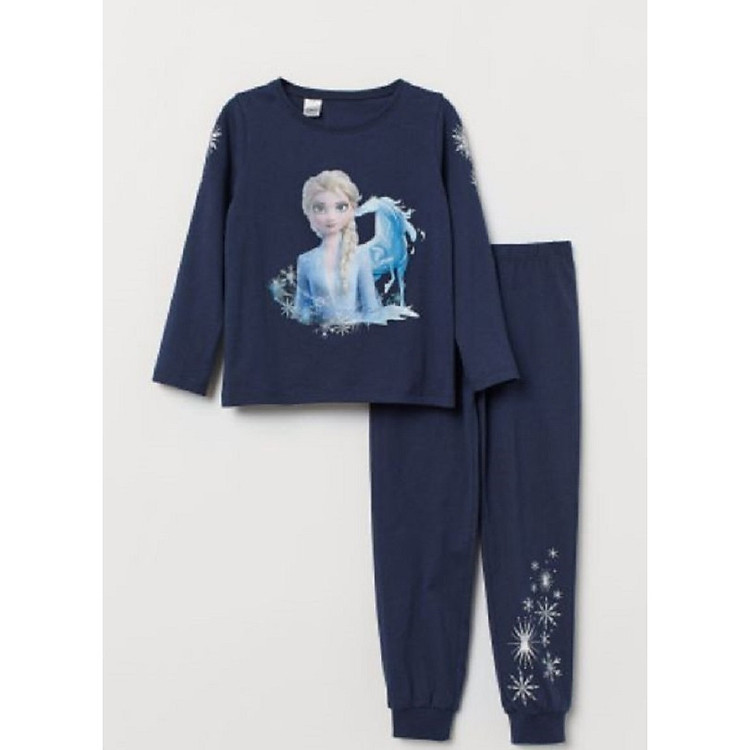 Bộ cotton dài tay cho bé gái 2-10 tuổi