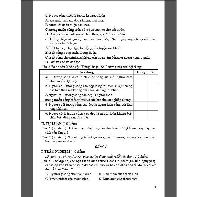 Đề Kiểm Tra Đánh Giá Giáo Dục Công Dân Lớp 9 - Bám Sát SGK Kết Nối Tri Thức Với Cuộc Sống - Ảnh 5