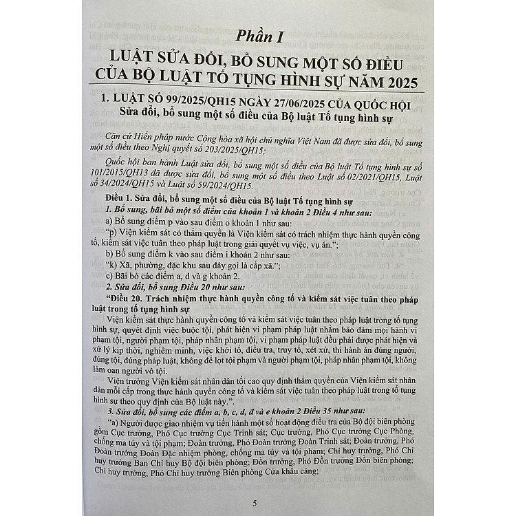 Bộ Luật Tố Tụng Hình Sự Năm 2015 (Sửa đổi, bổ sung năm 2021, 2025) - Ảnh 2
