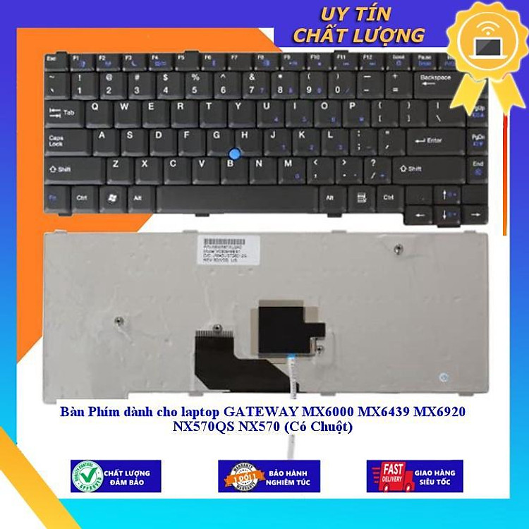 Bàn Phím dùng cho laptop GATEWAY MX6000 MX6439 MX6920 NX570QS NX570 (Có Chuột) - Hàng Nhập Khẩu New Seal
