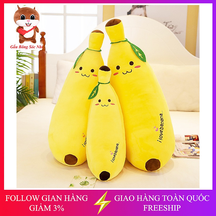 Mua tại Tiki: Gấu bông gối ôm chuối cao cấp Chính hãng Giá tốt