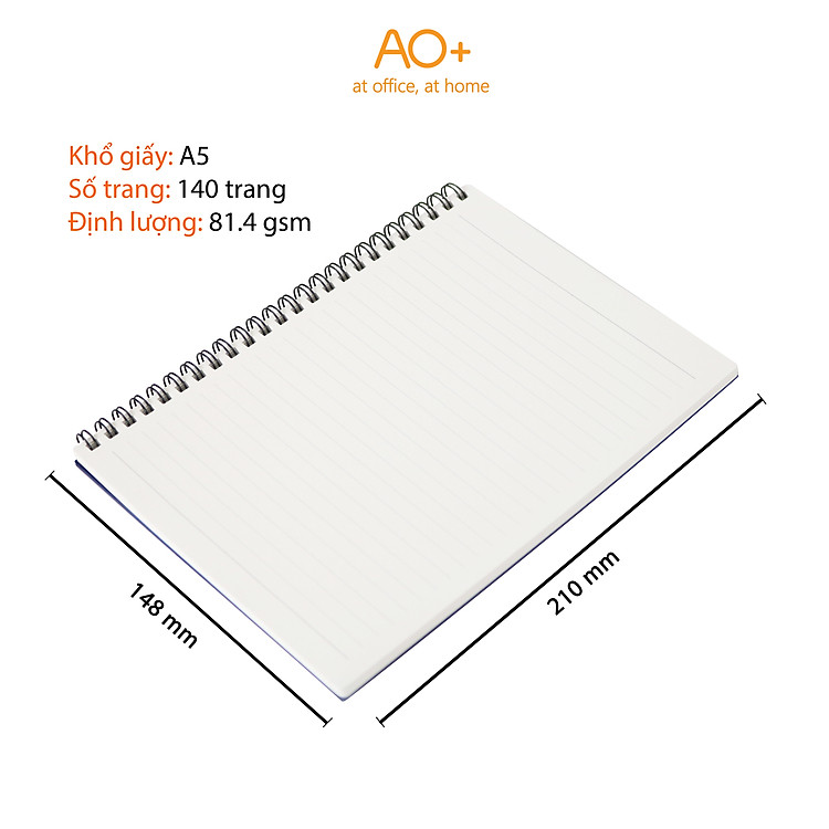 Sổ tay A5 bìa nhựa gáy lò xo (140 trang) - Ảnh 6