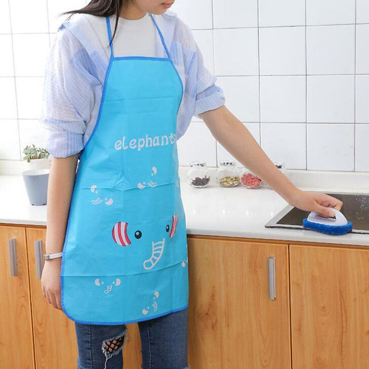 Tạp dề nhà bếp chống thấm nước, dầu mỡ in hình độc đáo
